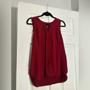 Red business casual tank top
